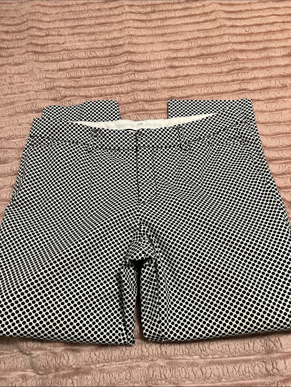 STYLUS Black and White Geometric Pants
